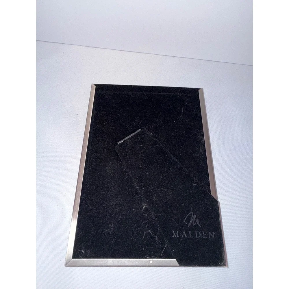 Malden Silver Metal Picture Frame Textured Border Tabletop 5x7 Inch